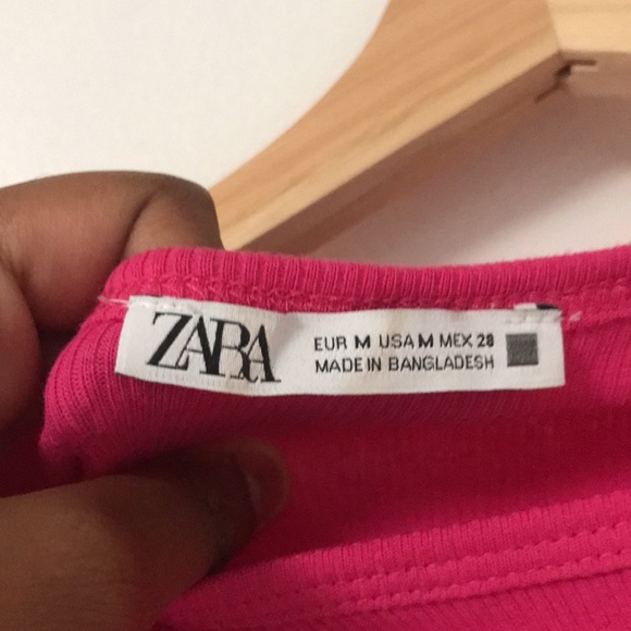 Pink/Fuchsia Short Sleeve Top from Zara - Picture 2 of 2